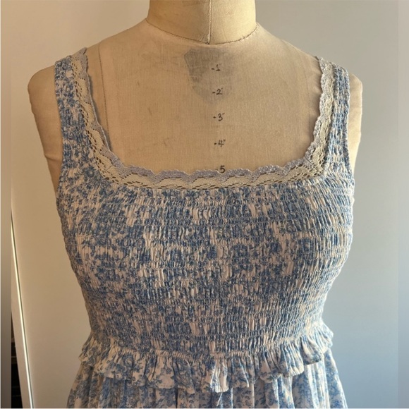 EUC LoveShackFancy Brentlin Floral-Print Cotton Dress - Picture 4 of 5